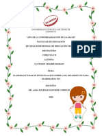 Elaboran Fichas de Investigación Sobre Los Lineamientos para Elaborar El Pci