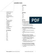 Answer Key: Cumulative Tests: Units 1-5