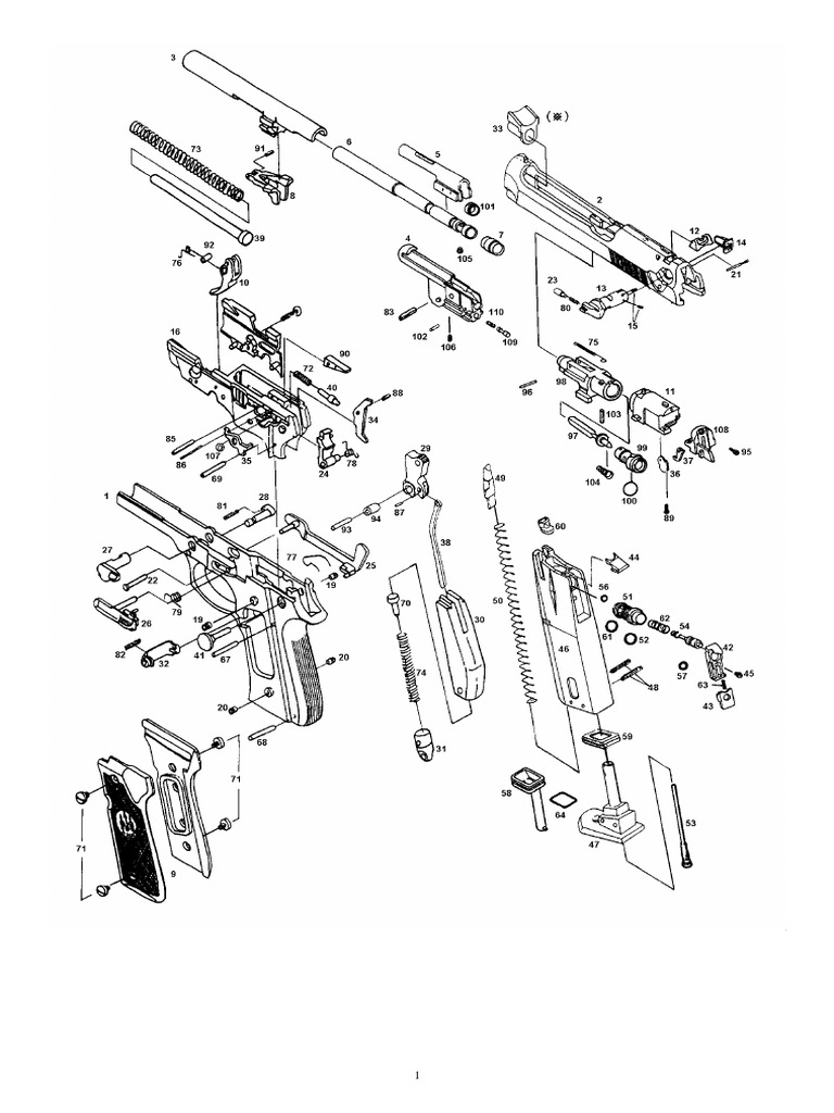 Beretta 92FS Parts and Pricing Guide | PDF | Trigger (Firearms ...