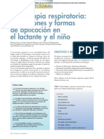 Fisioterapia Respiratoria Indicaciones y Formas de Aplicación en El Lactante y El Niño