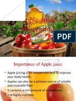 Apple Juice Processing report