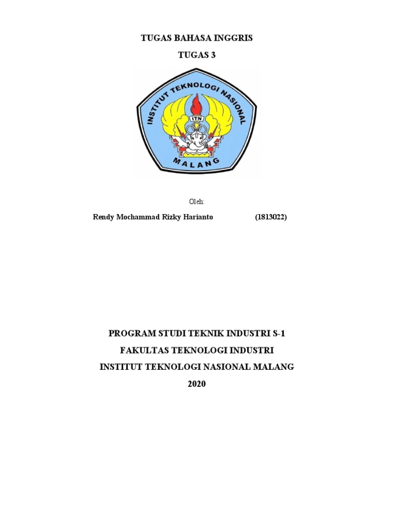 Tugas 3 - Rendy Mochammad Rizky Harianto - 1813022 | PDF | Innovation ...