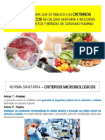 Semana 10 - Criterios Procedimiento y Dictamen Veterinario. Patógenos Criterios Microbiológicos CARNE