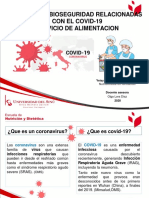 Normas de Bioseguridad Covid Servicio de Alimentacion