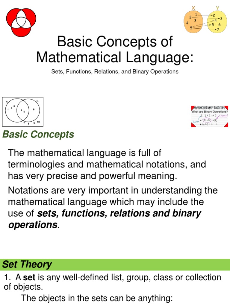 Understanding Sets and Mathematical Operations | PDF | Set (Mathematics ...