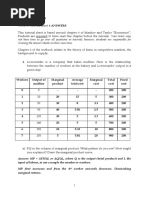 Economic Principles - Tutorial 4 Semester 1 Answers