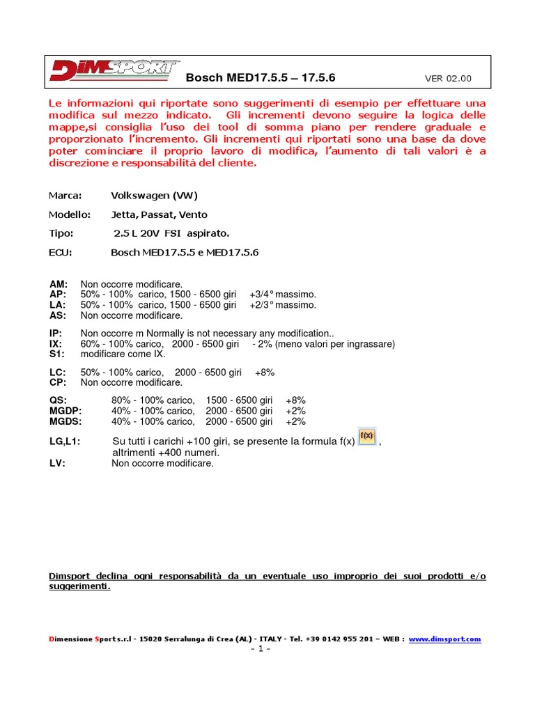 Bosch MED17.5.5-MED17.5.6 VAG PDF | PDF