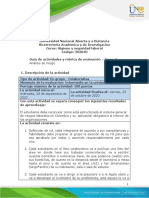 Guia de Actividades y Rúbrica de Evaluación - Tarea 3. Analisis de Riesgo