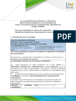 Guia de actividades y Rubrica de evaluacion - Unidad 1 - Tarea 1- Identificar fuentes de contaminacion y sus impactos.docx.pdf