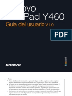 Lenovo IdeaPad Y460 User Guide V1.0 (Spanish)