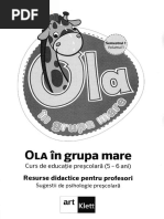 Ola in Grupa Mare Sem.1 Vol.1. Resurse Didactice Pentru Profesori