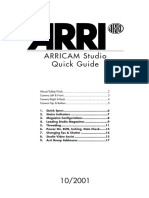 ARRICAM Studio Quick Guide