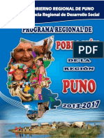 Programa Regional de Poblacion de La Region Puno 2013 2017