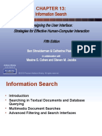 Information Search: Designing The User Interface: Strategies For Effective Human-Computer Interaction