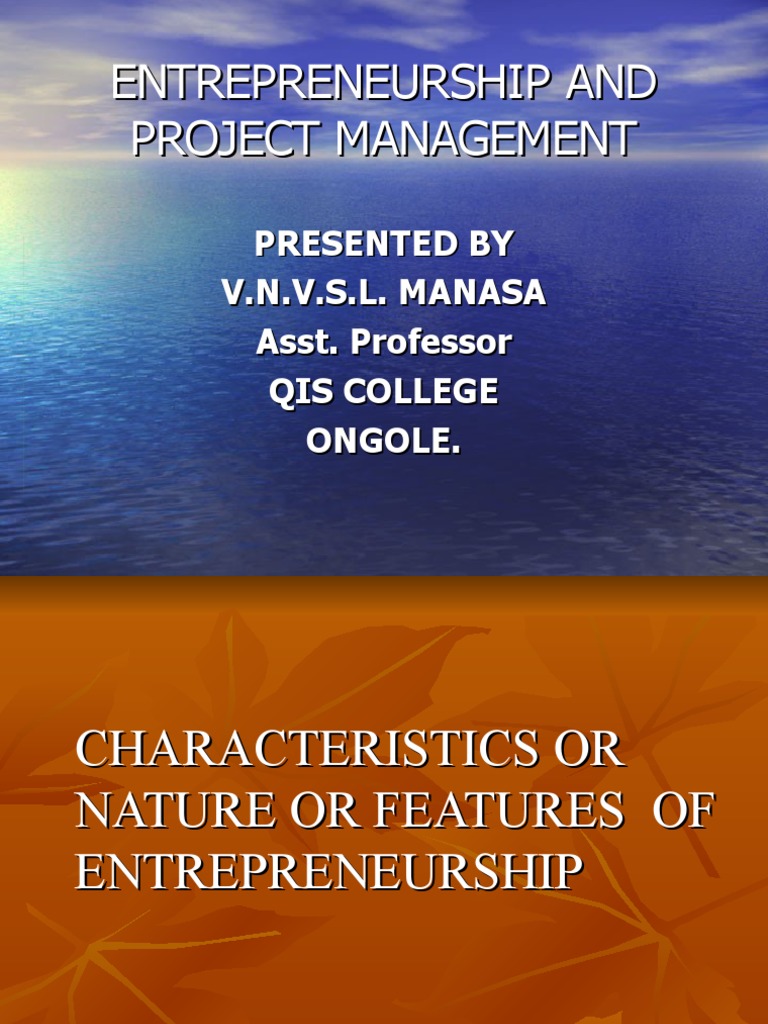 Characteristics of Successful Entrepreneurs | PDF | Entrepreneurship ...