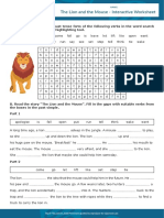 2 The Lion and The Mouse Interactive Worksheet