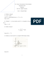 Lista 3 - Calculo II