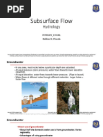 Hydrology - Subsurface Flow