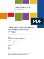 Consorcio de Exportación Vitivinícola en El Este Mendocino: Análisis