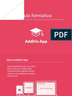 Guía Formativa de Additio App PDF