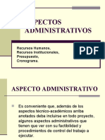 4.1 - 4.4 Aspectos Administrativos