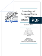 Learnings from the Satyam Scandal