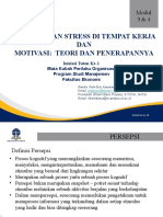 Modul 3 4 Persepsi Dan Stress Di Tempat Kerja Motivasi Teori Dan Penerapannya