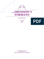 Dimensión y Formato