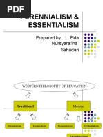 Download PERENNIALISM  ESSENTIALISM- Elda Nursyarafina by kema_akmal SN48238747 doc pdf