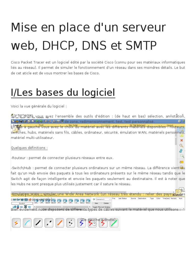 Configurer DNS, DHCP et SMTP sur Cisco | PDF | Adresse IP | Système de ...