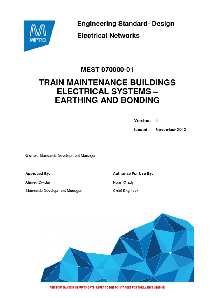 Ensuring Safety and Functionality Requirements for Earthing and