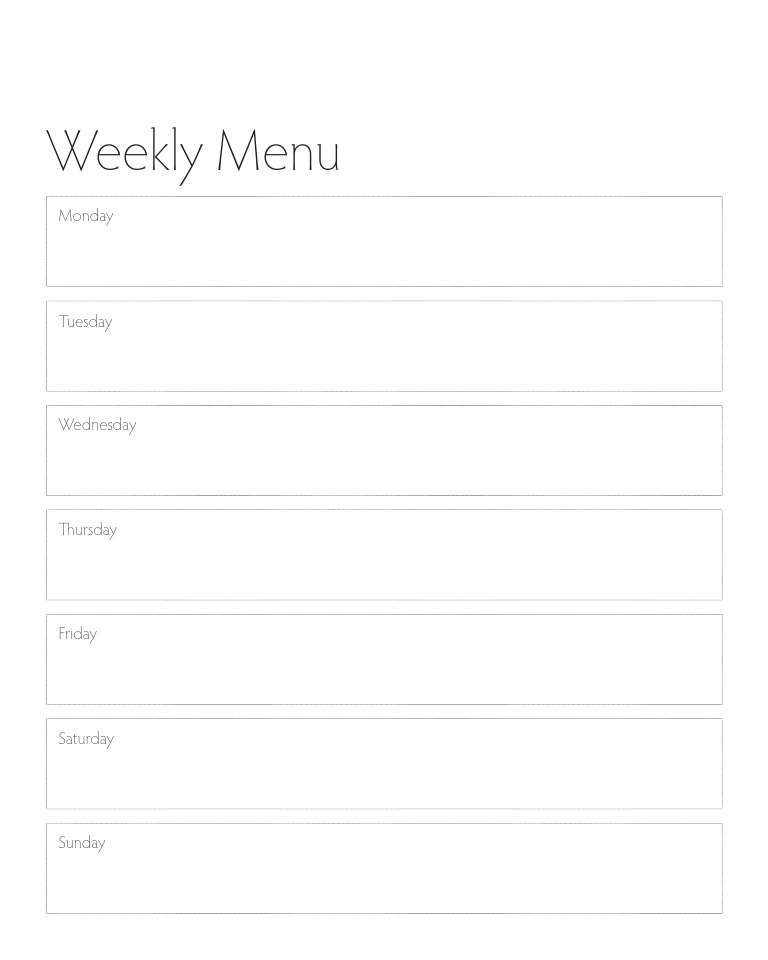 Menu | PDF