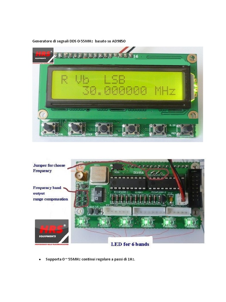 GÉNÉRATEUR DDS 0 - 25 MHZ 0,01 HZ STEP PLL
