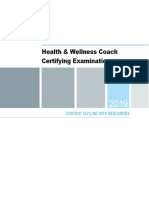 Health Coach Examination Content Outline PDF