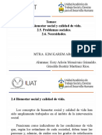 2.4 BIENESTAR SOCIAL, PROBLEMAS SOCIALES Y NECESIDADES