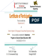 Certificate of Participation: Rajamanickam S