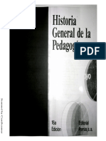 3 Índice. Historia General de La Pedagogía