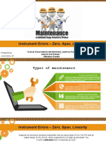 3 Instrument Errors - Zero, Span, Linearity