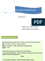 Konsep Dasar Epidemiologi