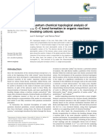 Paper: A Quantum Chemical Topological Analysis of The C-C Bond Formation in Organic Reactions Involving Cationic Species