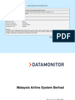 Malaysia Airline System Berhad SWOT Analysis