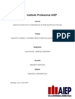 Finanzas Corporativas_Informe Técnico de Evaluación Empresarial
