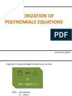 Factorization of Polynomials Equations: Lecturer: Anas Fathul Ariffin Room: C207/ P2 H/P: 0135000717