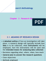 Chapter 3 - Research Methodology - Research Design