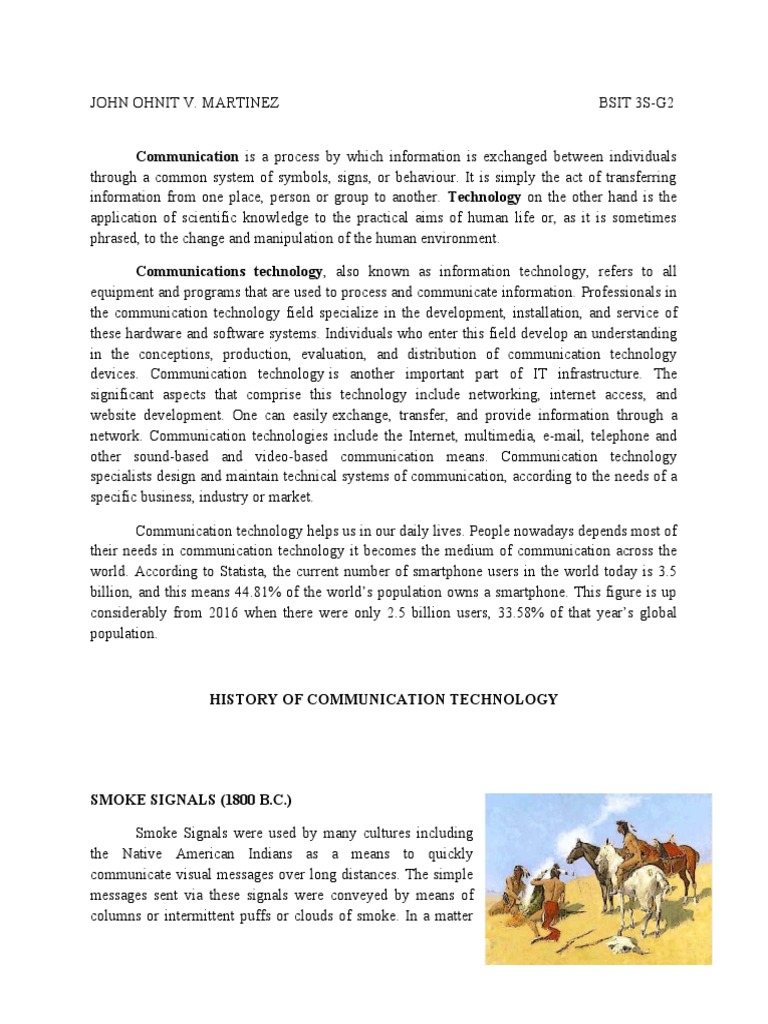 History Of Communication Technology Pdf – WVSVY