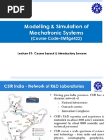 Modelling & Simulation of Mechatronic Systems: (Course Code-Emeg6422)