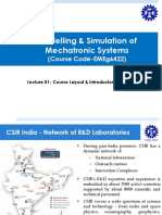 Modelling & Simulation of Mechatronic Systems: (Course Code-Emeg6422)