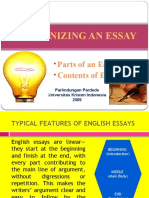 Organizing An Essay