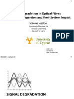 Signal Degradation in Optical Fibres - Attenuation, Dispersion and Their System Impact