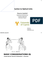 Introduction To Optical Links: Stavros Iezekiel